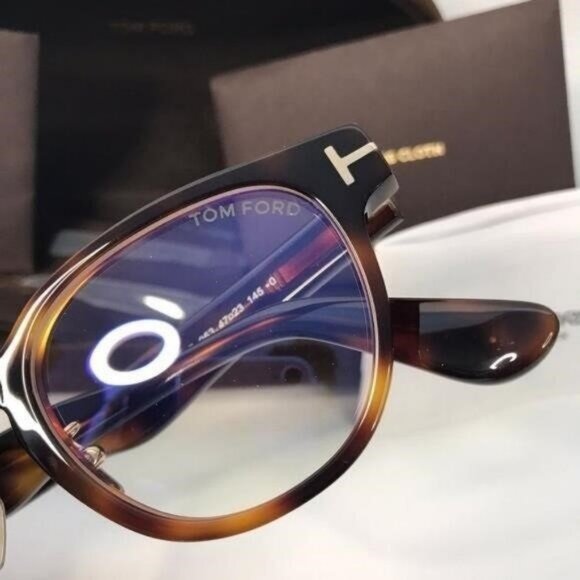 💯 Original Tom Ford FT5783-D-B 053 Men's Blonde Havana Frame Eyeglasses - Picture 9 of 12